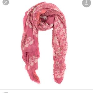 Zadig and Voltaire pink skull scarf SO COOL!